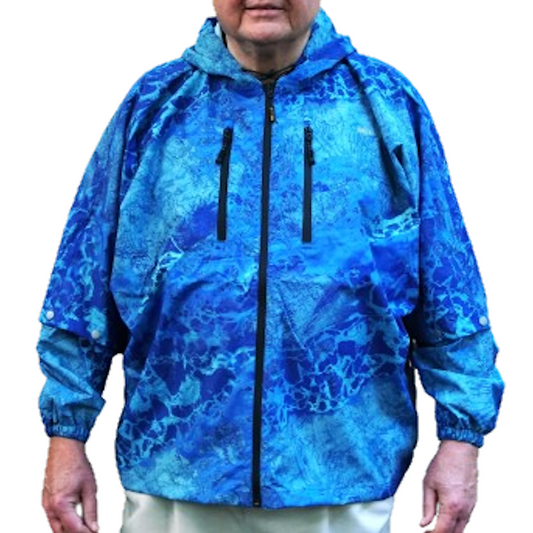 Brella 2015 Blue Unisex Rain Jacket by The Brella Nation