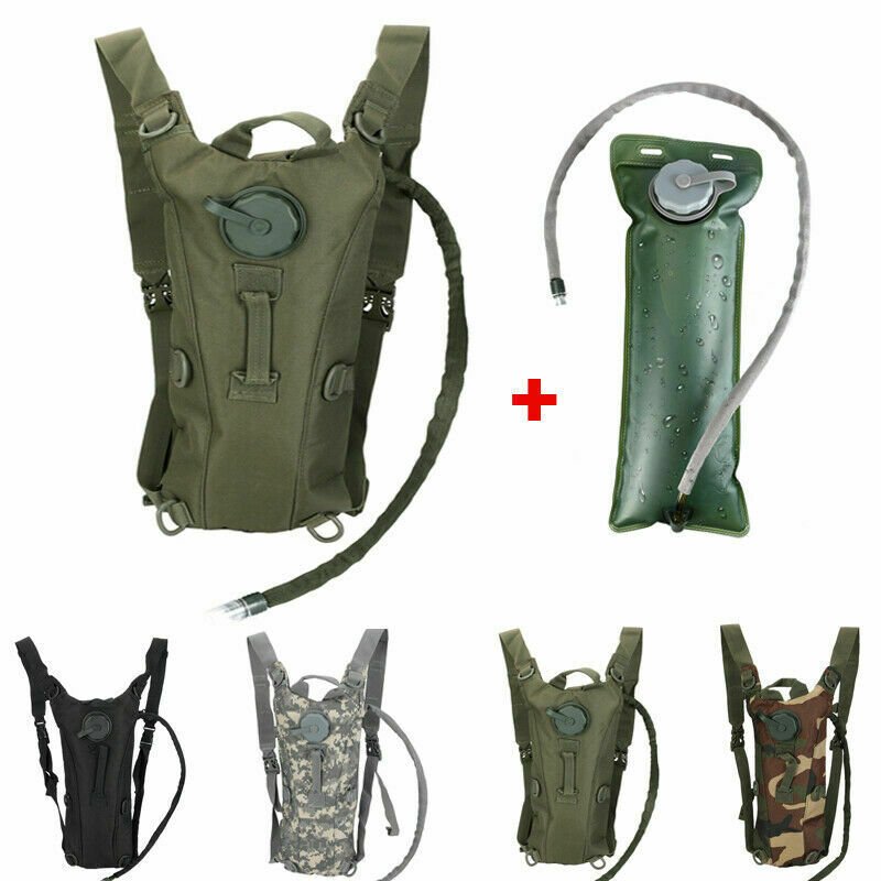 3L Water Bladder Bag Tactical Military Hiking Camping Hydration Backpack Outdoor by Plugsus Home Furniture