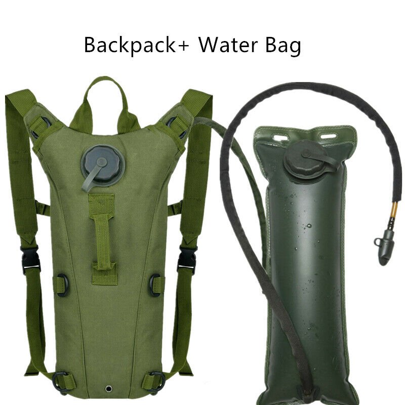 3L Water Bladder Bag Tactical Military Hiking Camping Hydration Backpack Outdoor by Plugsus Home Furniture