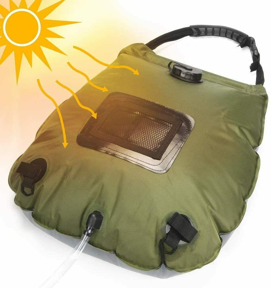 5 Gallons/20L Solar Heating Camping Shower Bag for Beach Swimming Hiking Travel by Plugsus Home Furniture