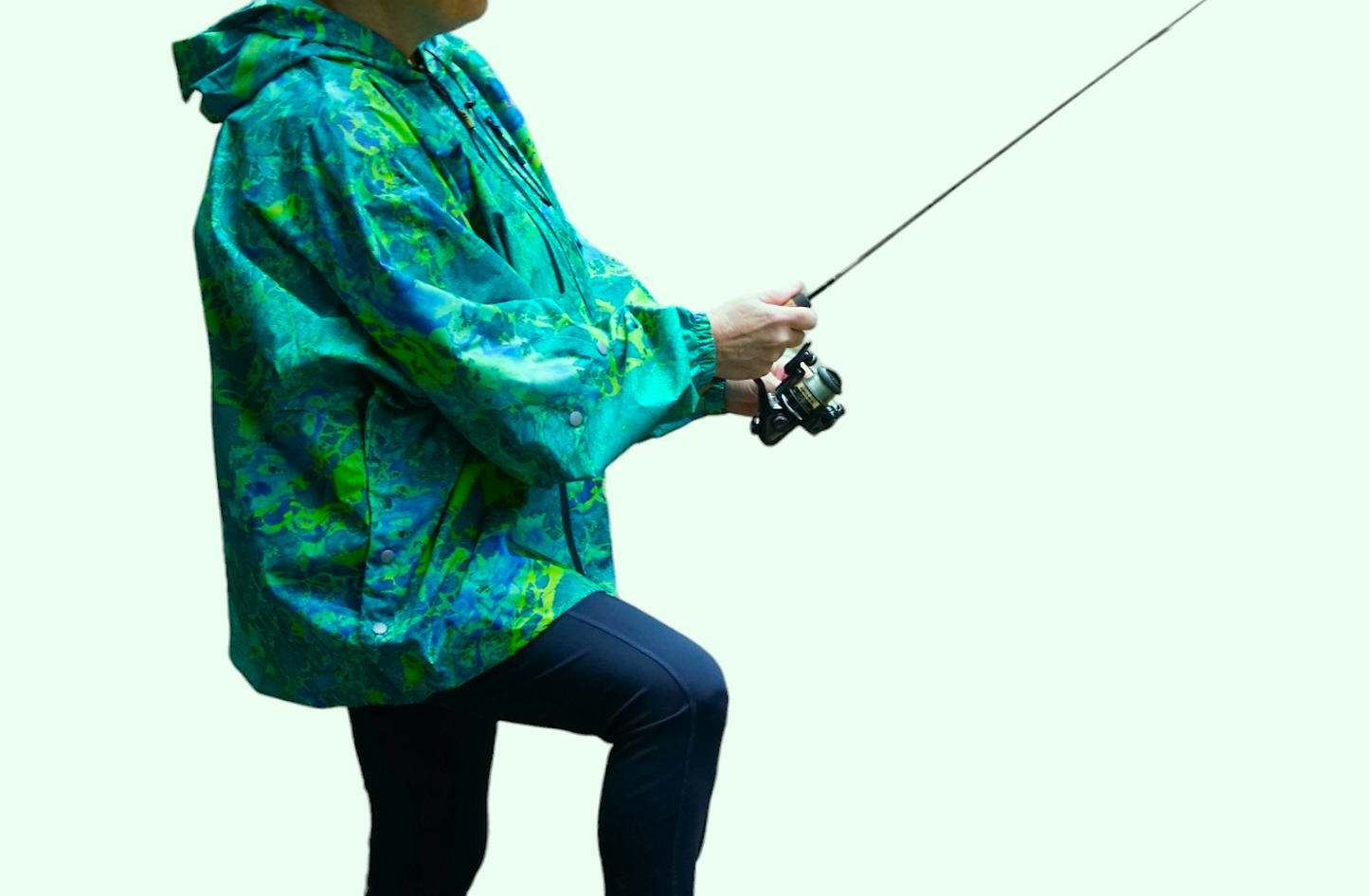 Brella 2015 Blue Green Unisex Rain Jacket by The Brella Nation