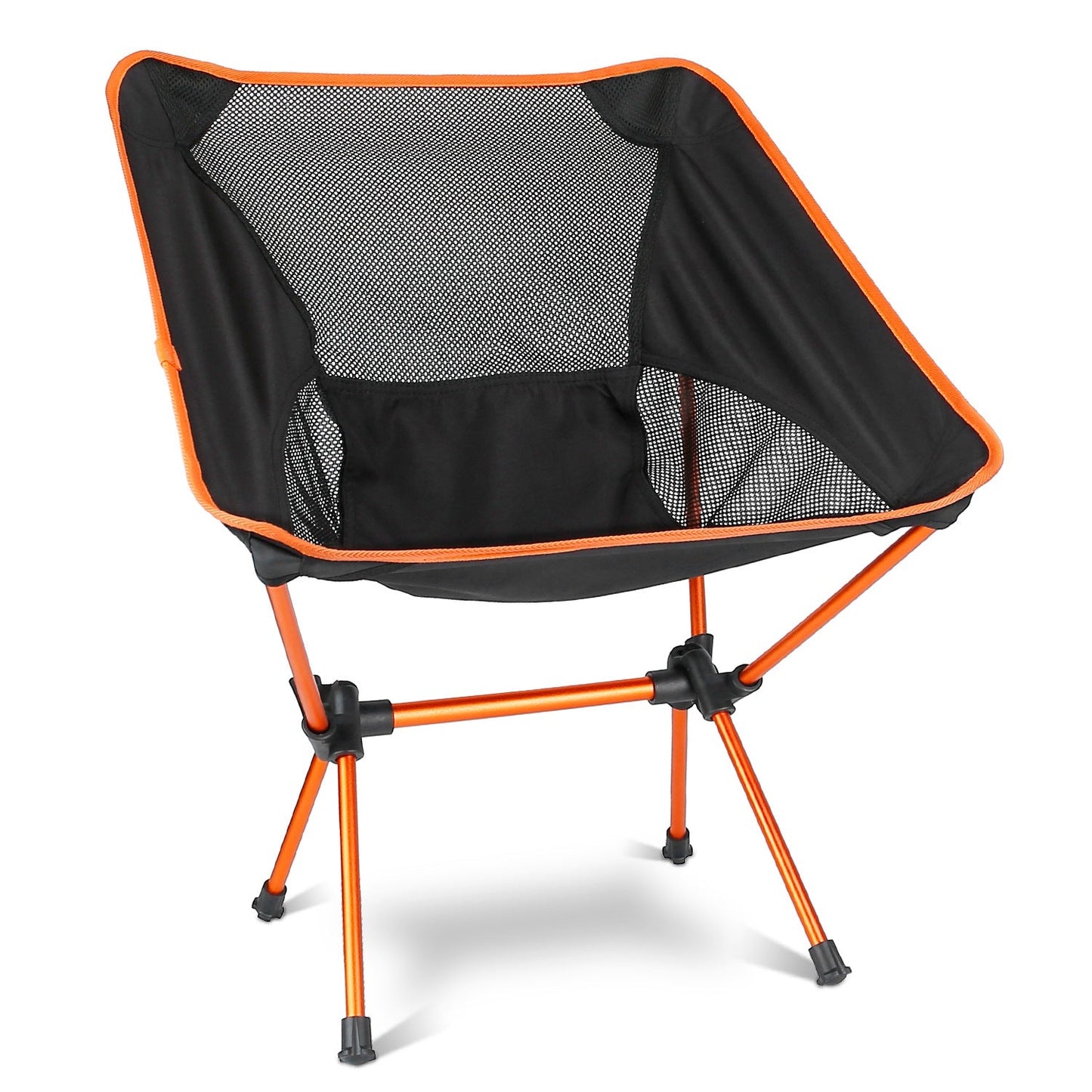 Foldable Camping Chair Collapsible Ultra-light Camping Chai Backpacking Chair For Outdoor Camping Fishing BBQ Beach Picnic - Black by VYSN