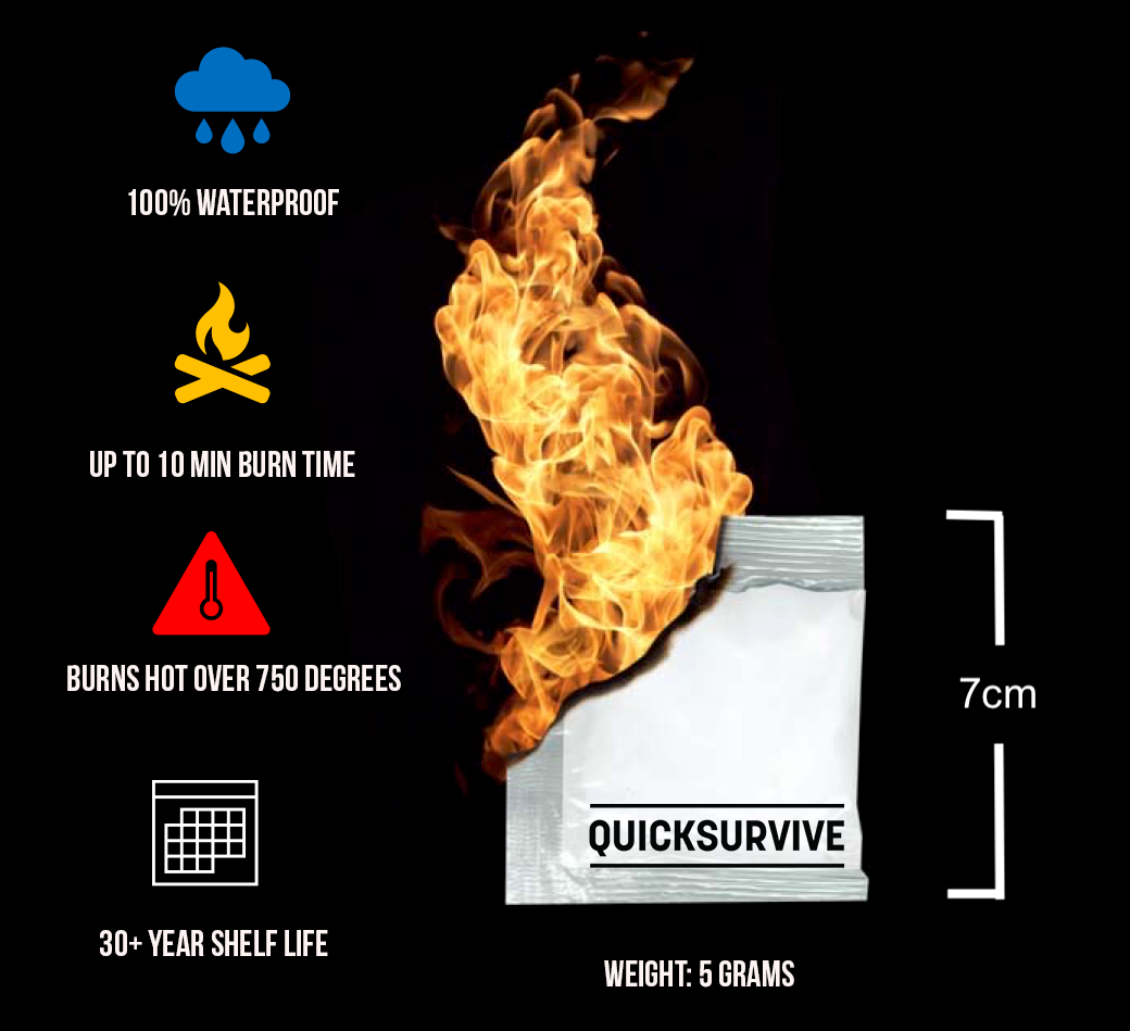 12 Piece Fire Starter by Quick Survive