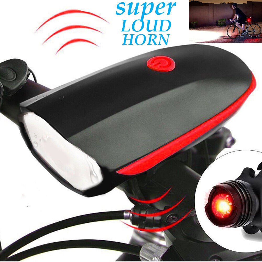 Super Bright USB Led Bike Bicycle Light Rechargeable Headlight &Taillight Set by Plugsus Home Furniture