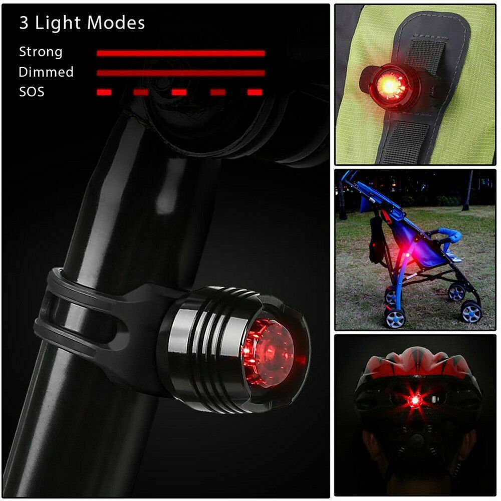 Super Bright USB Led Bike Bicycle Light Rechargeable Headlight &Taillight Set by Plugsus Home Furniture