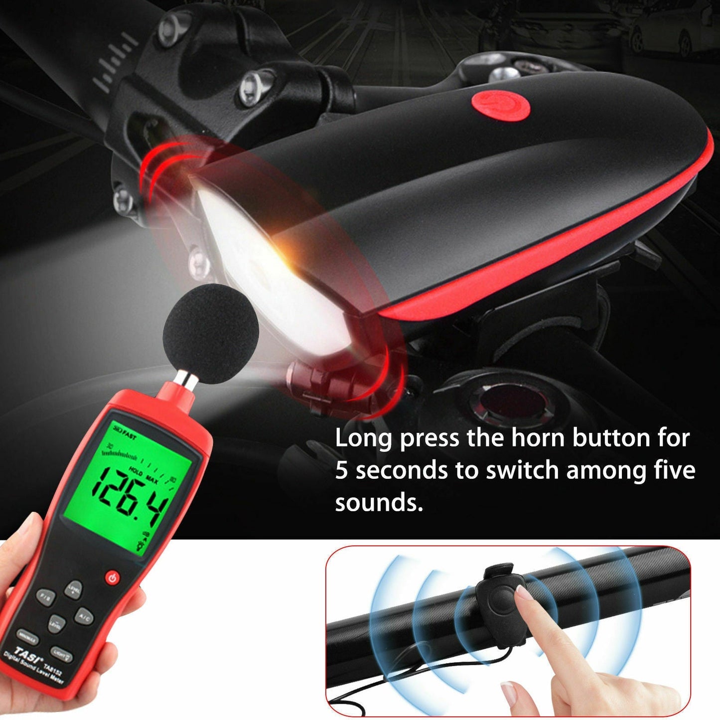 Super Bright USB Led Bike Bicycle Light Rechargeable Headlight &Taillight Set by Plugsus Home Furniture