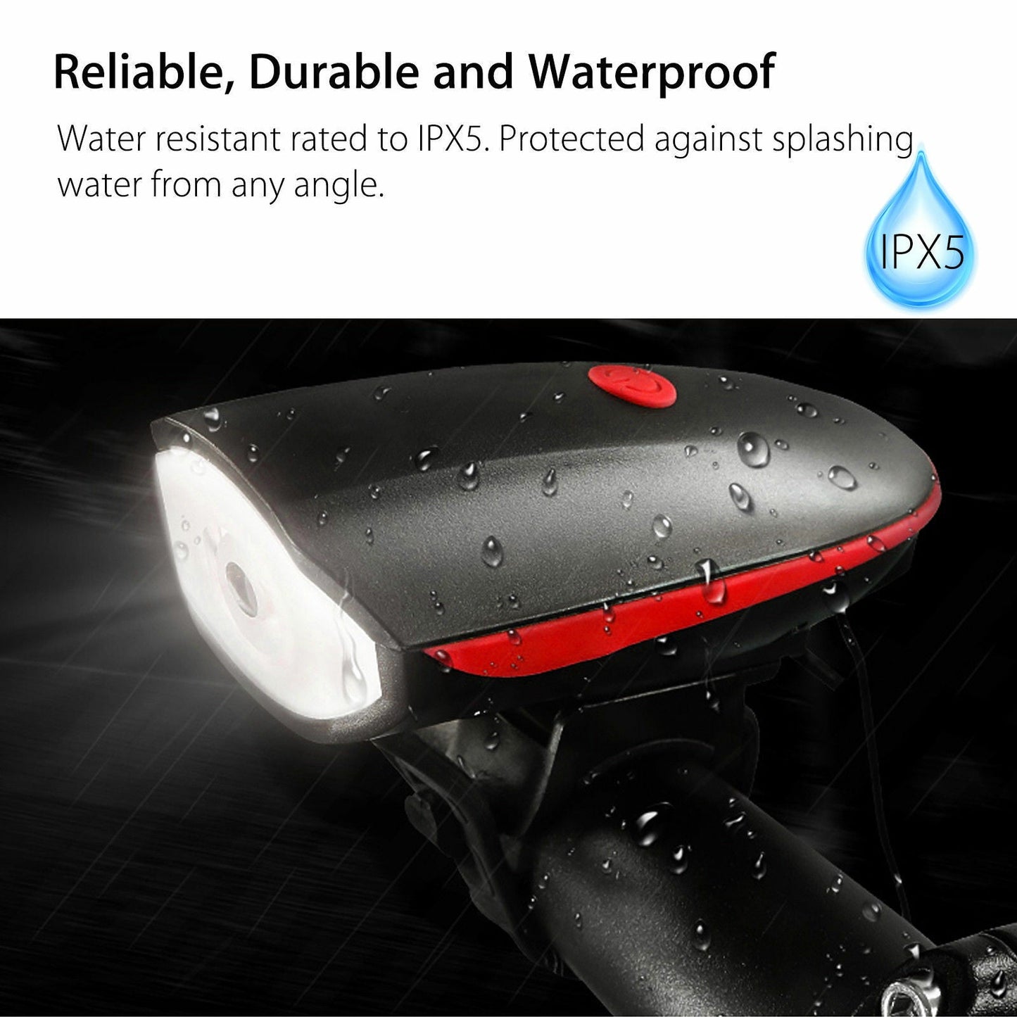 Super Bright USB Led Bike Bicycle Light Rechargeable Headlight &Taillight Set by Plugsus Home Furniture